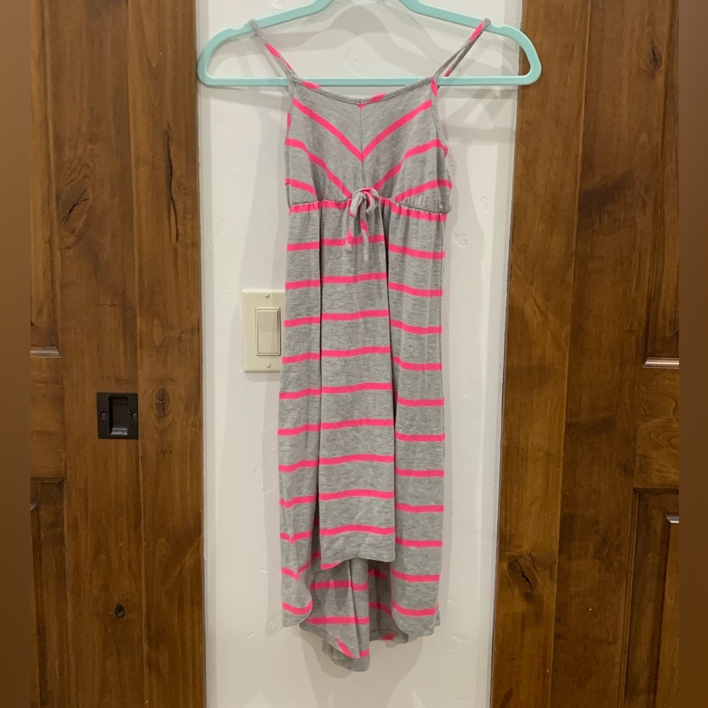 Circo - size S - pink and grey striped dress
